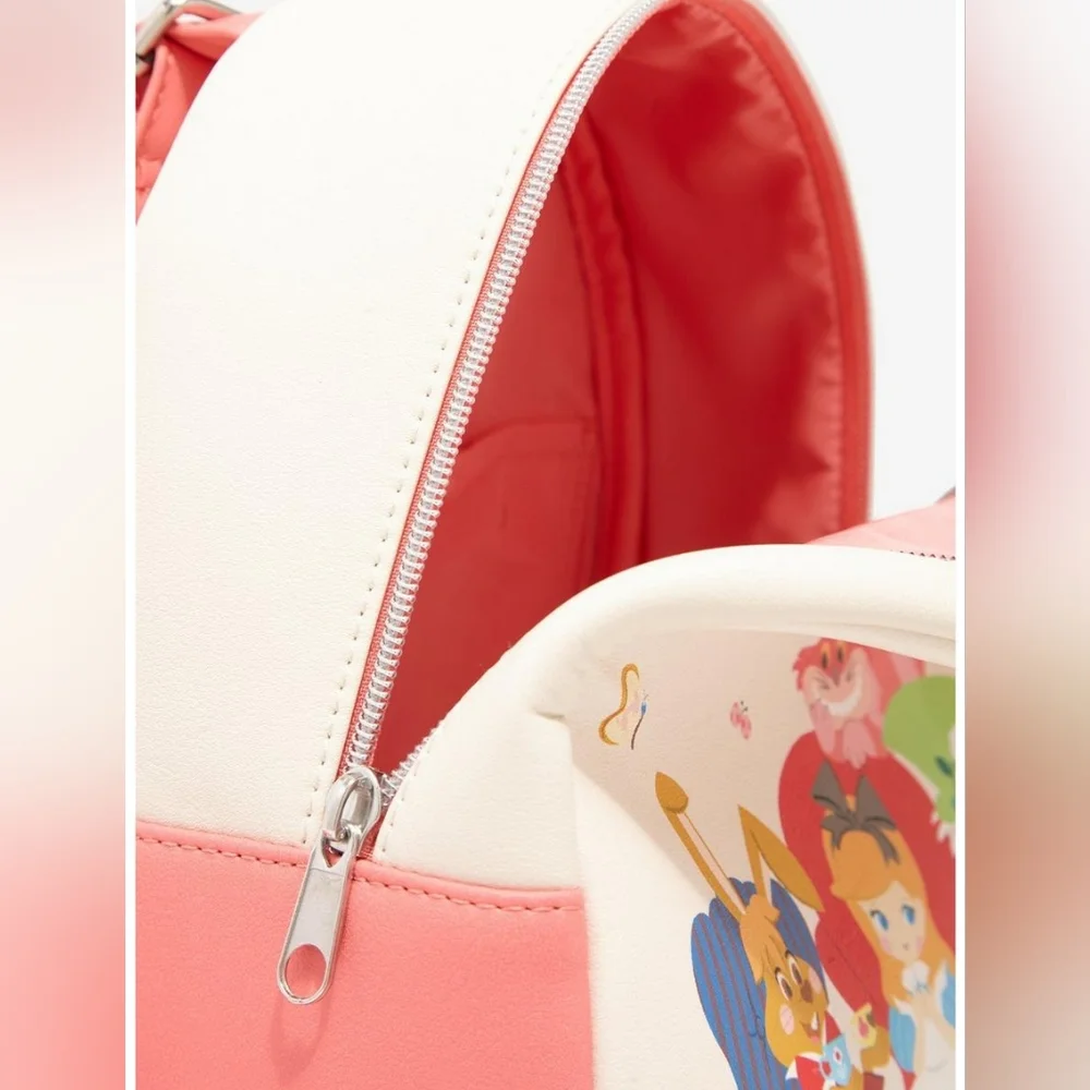 Loungefly Disney Alice In Wonderland Pink Tea Party Mini Backpack